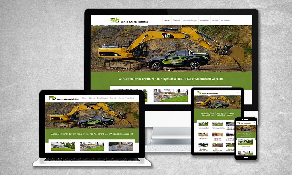Webdesign für Maxim Balzer Landschaftsbau